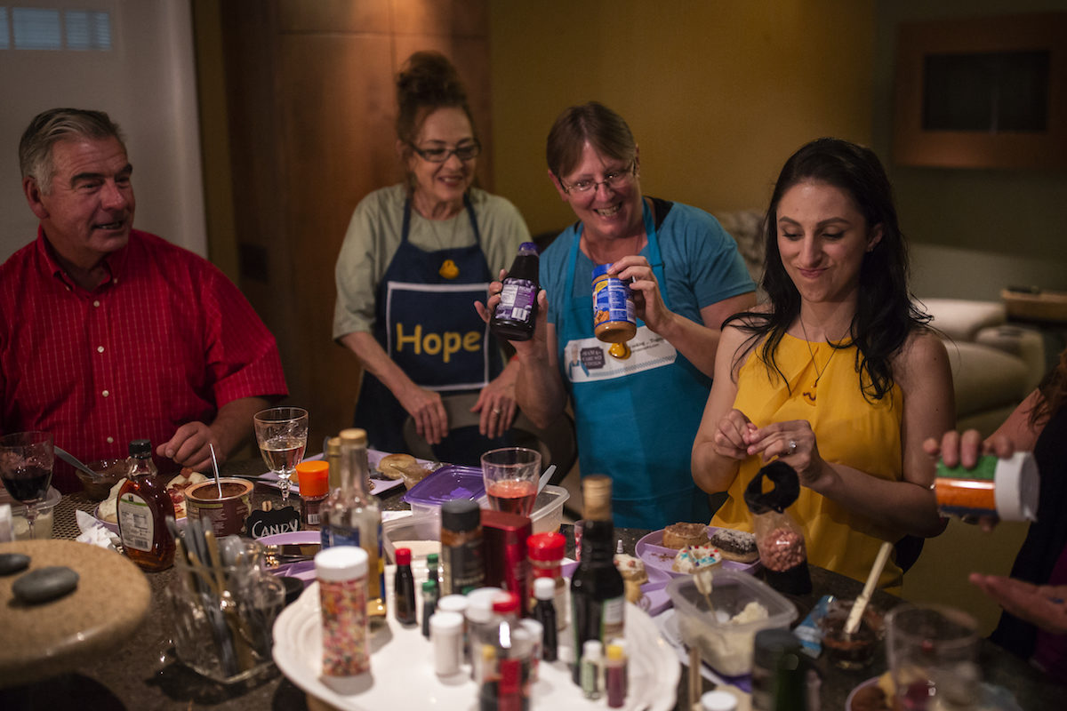 Doggie donuts donuts with the friends from Merryville but where's the doggie donuts?