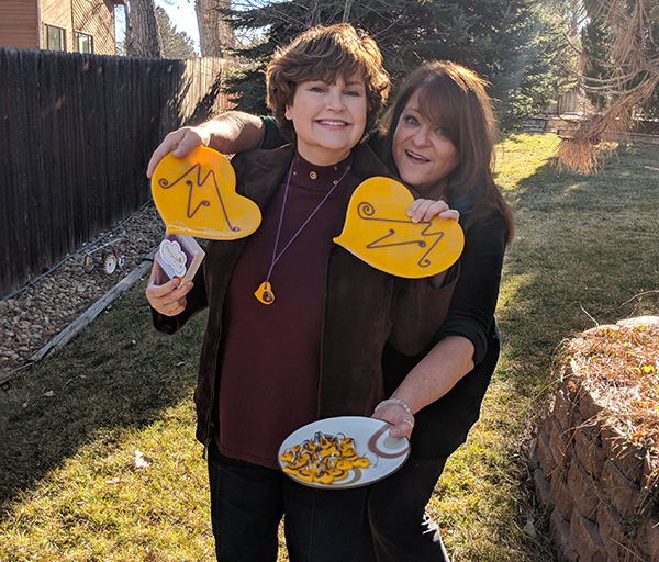 Leslie Belfor Glass Artist and Actor with Marylee Zurick creator of Merryville USA